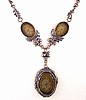 SJ46 Extasia bronze acorn/oak intaglio necklace